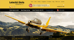 Desktop Screenshot of letecka-skola-vysocina.cz