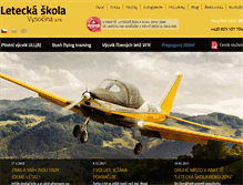 Tablet Screenshot of letecka-skola-vysocina.cz